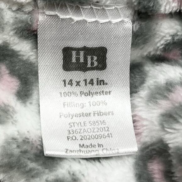Hudson Baby HB Pink Gray Cheetah Lovey Security Blanket Leopard Print Spots Soft - Picture 4 of 7